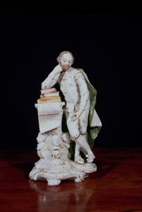 威廉·莎士比亚，以威斯敏斯特教堂的纪念碑为基础，1765年（软膏瓷）